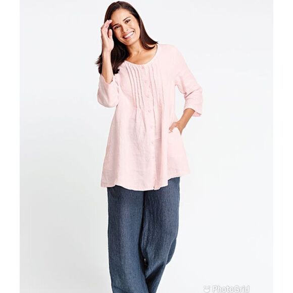 Flax Celebration Blouse - Picture 1 of 10
